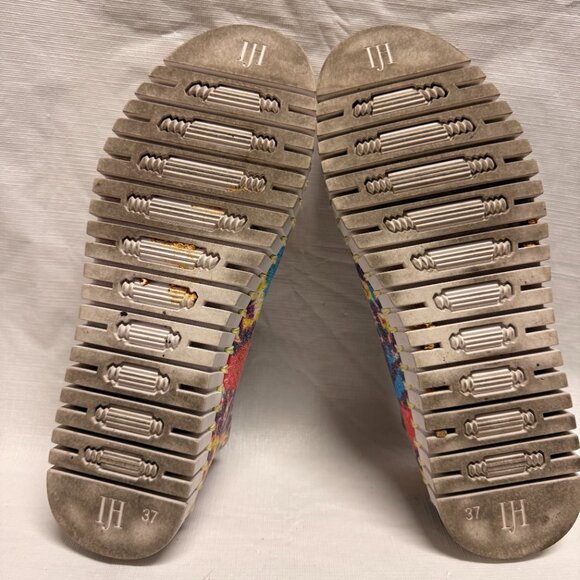 IlseJacobsen Tulip 139 Perforated Slip-On Sneakers - Multi Tie-Dye - Size EU 37 - Picture 8 of 8